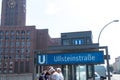 Ullsteinstrasse U-Bahn station, Berlin Royalty Free Stock Photo